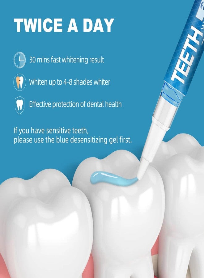 Pankoo Teeth Whitening Pen 4+1(5 Pack), 70+ Treatments, Use Twice a Day Up to 1-6 Shade Whiter in 1-2 Weeks, 4 Whitening Pens plus 1 Desensitizing Pen, Effective, Painless and Enamel Safe Teeth Whitening Gel - Image 3