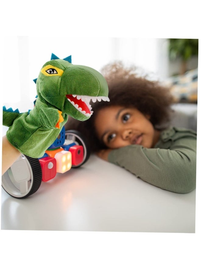 Cute Plush Dinosaur Hand Puppet for Kids Storytelling and Parent-Child Interaction Toy  - Image 5