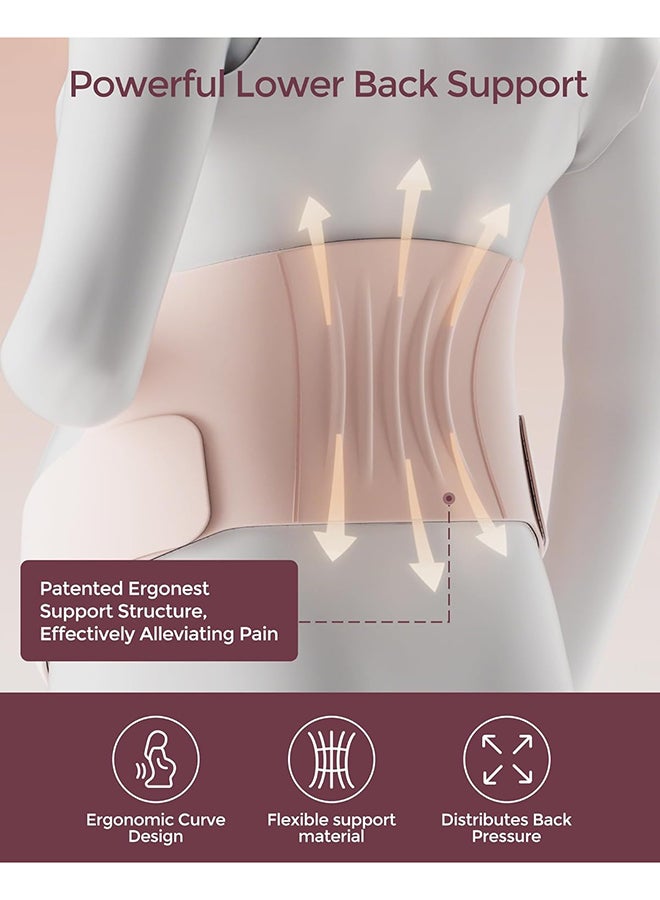 Momcozy حزام الحمل، حزام الحمل المريح CozySupport Ergonest، حزام الحمل غير المرئي للظهر، البطن، الخصر - L - Image 3