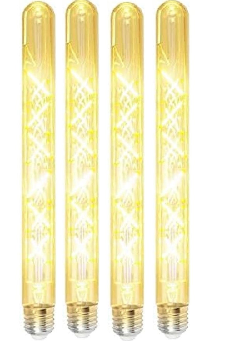 عدد 4 مصباح LED أنبوبي  أصفراضاءة ليد لمبة اصفر