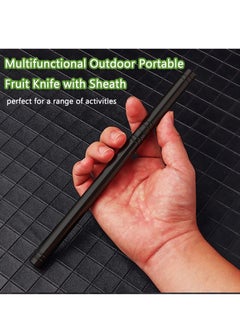 Aideli Portable Multi-Purpose Fruit Knife for Outdoor Use with Sheath, Multifunctional Fruit Knife for Outdoor Use with Case, One Fruit Knife (1 Piece)  - Image 3