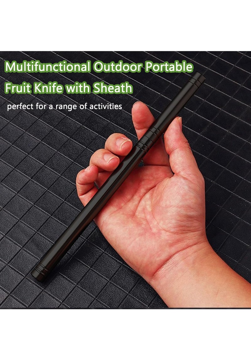 Aideli Portable Multi-Purpose Fruit Knife for Outdoor Use with Sheath, Multifunctional Fruit Knife for Outdoor Use with Case, One Fruit Knife (1 Piece)  - Image 3