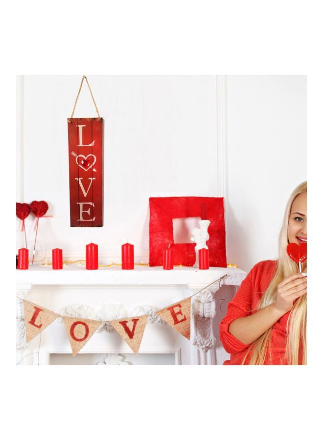 NIBEMINENT Wooden Wall Hanging Banner YWH2669 40.2x0.9x12.2cm - Image 4