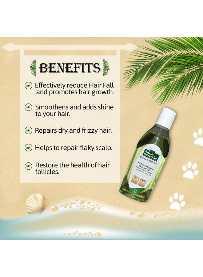 Indus Valley Bio Organic Growout Hair Oil 100Ml - Image 3