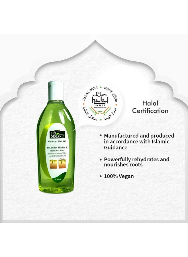 Indus Valley Bio Organic Growout Hair Oil 100Ml - Image 2