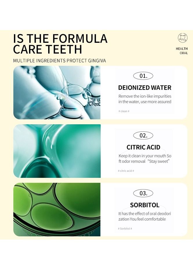 SADOER Portable Disposable Refreshing Mouthwash and Freshener Mint 10ml 20pcs - Image 3