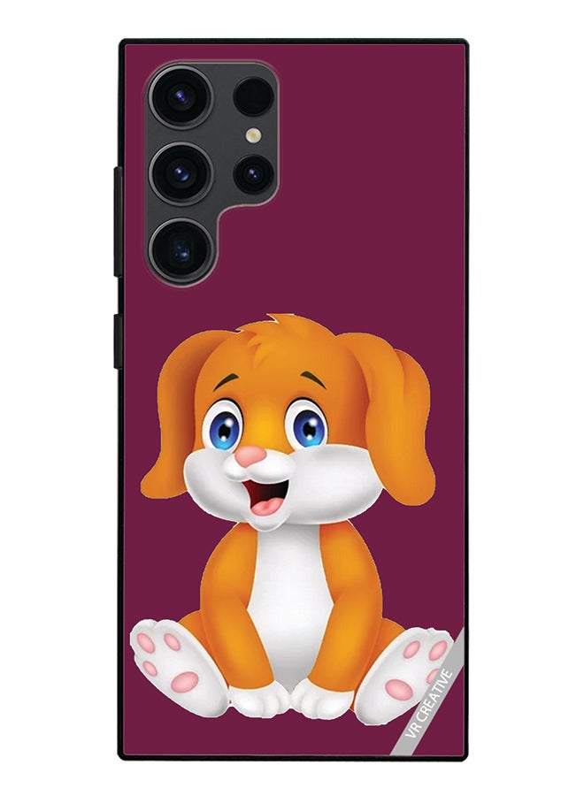 VR CREATIVE Protective Case Cover For Samsung Galaxy S24 Ultra Dog Design Multicolour - Image 1