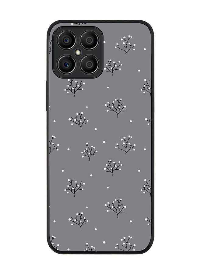 Stylizedd Rugged Black edge case for Honor X8 Slim fit Soft Case Flexible Rubber Edges Anti Drop TPU Gel Thin Cover - Winter Splinter - Image 1