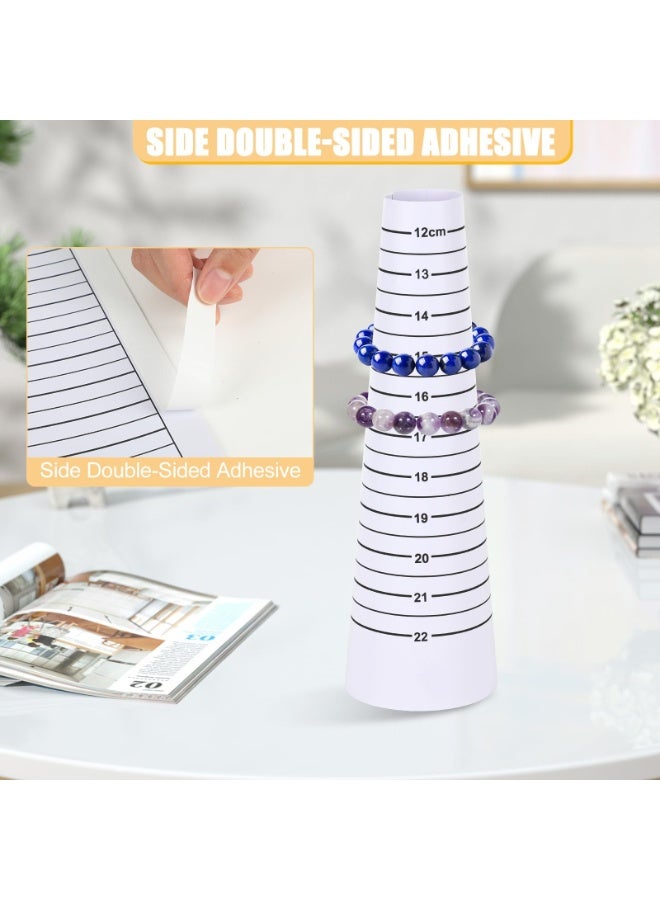 OSHIMA 4PCS Bracelet Measuring Tool Set, Bracelet Sizer Measuring Tool, Wrist Gauge Sizing Tools, 12-22cm Resin Bangle Sizer Mandrel for Bracelets Bangle Jewelry Making DIY - Image 4