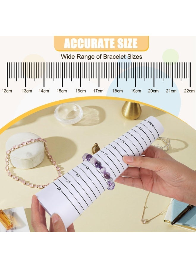أوشيما 4PCS أداة قياس الأساور، أداة قياس الأساور، أدوات قياس المعصم، 12-22 سم بنجر الراتنج Sizer Mandrel for أساور بنجر المجوهرات DIY - Image 3