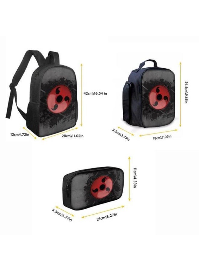 عام حقيبة ظهر مطبوعة بالرسوم المتحركة + حقيبة يد + مجموعة حقيبة قلم، مجموعة حقيبة عملية من ثلاث قطع (يتوفر الطلاب والأطفال والأصدقاء وتسلق الجبال وما إلى ذلك) - 39 - Image 3