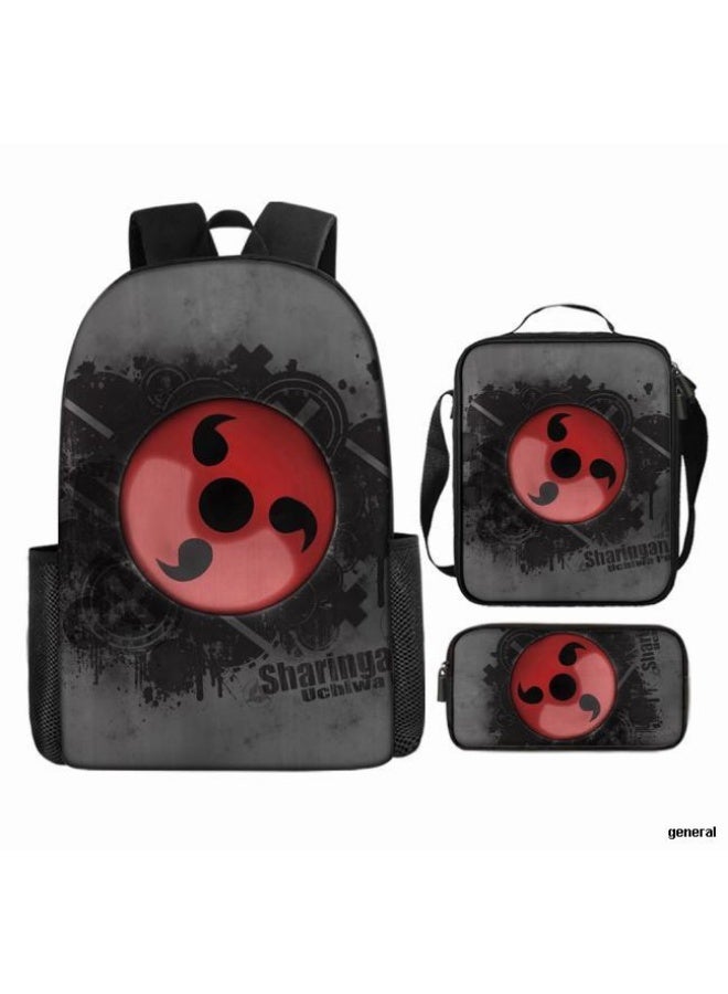 عام حقيبة ظهر مطبوعة بالرسوم المتحركة + حقيبة يد + مجموعة حقيبة قلم، مجموعة حقيبة عملية من ثلاث قطع (يتوفر الطلاب والأطفال والأصدقاء وتسلق الجبال وما إلى ذلك) - 39 - Image 1