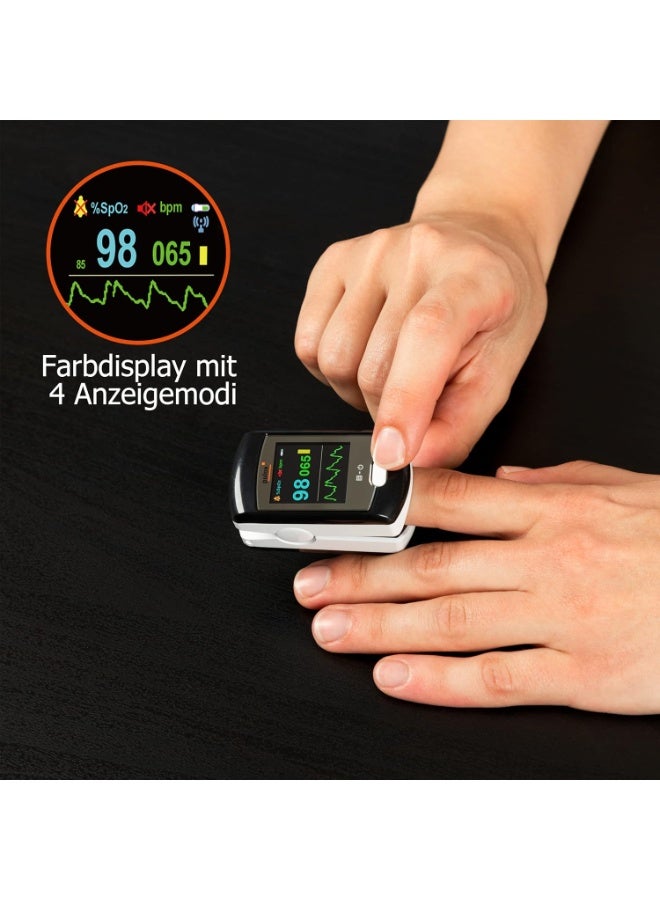 Bulex PULOX Po Pulse Oximeter - Color Display & Alarm Function - Professional Medical Device with PC Software for Long-Term Monitoring - Image 3