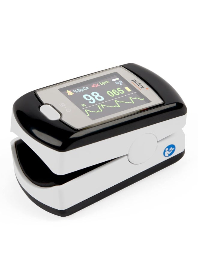 Bulex PULOX Po Pulse Oximeter - Color Display & Alarm Function - Professional Medical Device with PC Software for Long-Term Monitoring - Image 1