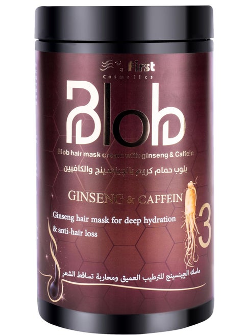 Blob Hair Mask With Ginseng & Caffein For Deep Hydration & Anti -HairLoss1000 Ml