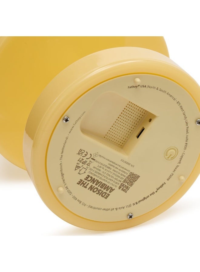 Fatboy Edison the Ambiance Rechargeable Table Lamp, Wireless, Indoor Decorative Lamp with 3 Light Settings, Stepless Dimmable Mood Light, Portable Desk & Bedside Lamp, 16.5 x 25.3 cm – Pale Yellow - Image 5