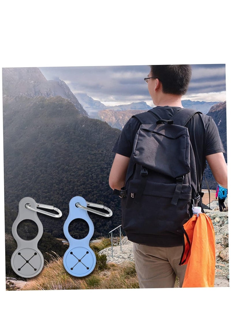 KASTWAVE 6pcs Water Bottle Buckle Athletic Backpack Climbing Carabiner Sports Water Bottle Water Bottle Ring Holder Mineral Water Bottle Buckles Water Bottle Holster Outdoor Buckles Alloy  - Image 3