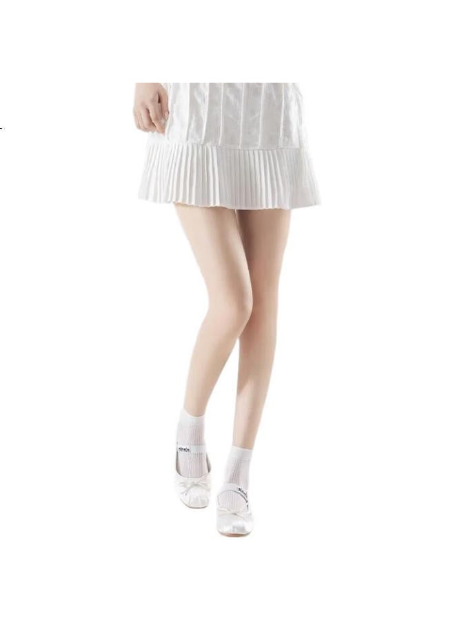 Madallo 4 Pairs Of Women'S Summer Thin Breathable Cotton Short Socks Mesh Ballet Style Short Tube Socks Summer Matching With Small Leather Shoes - Image 1