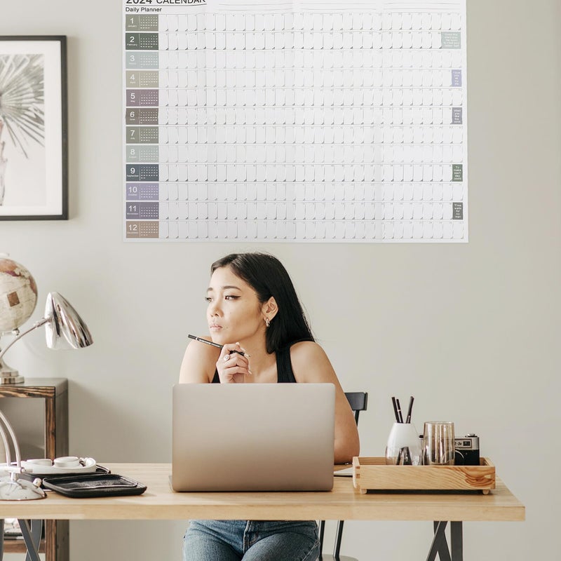 2024 Wall Calendar with To Do List Planner 12 Month Schedule for Home and Office - Image 4
