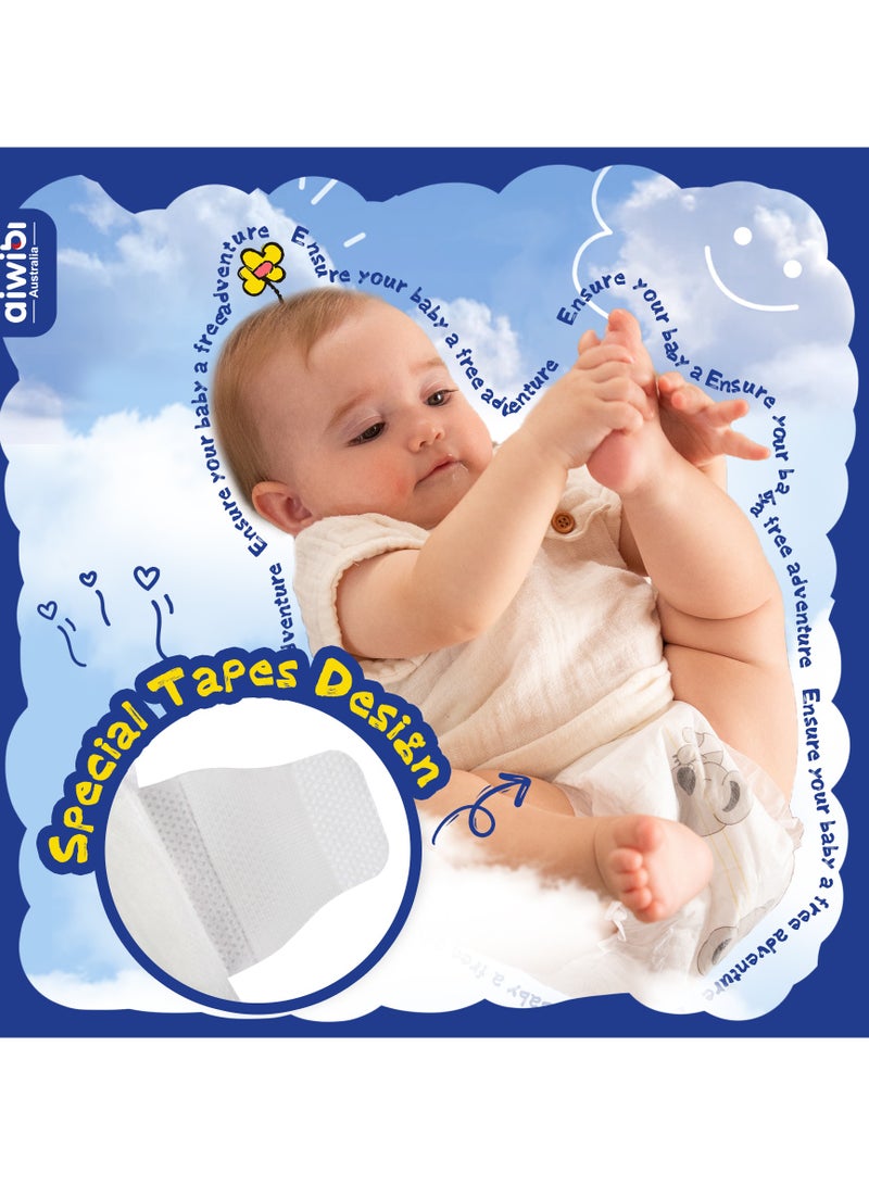 aiwibi baby diapers premium ultra thin Size 2-72pcs (4-8KG) - Image 4
