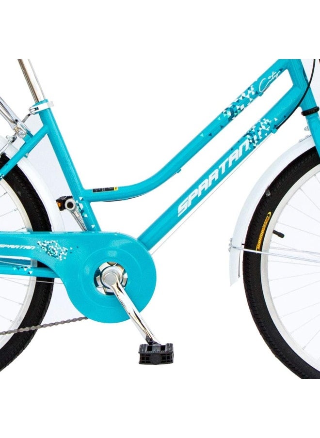 Spartan 24 City Bike -Bicycle Teal, Sp-3024  - Image 4