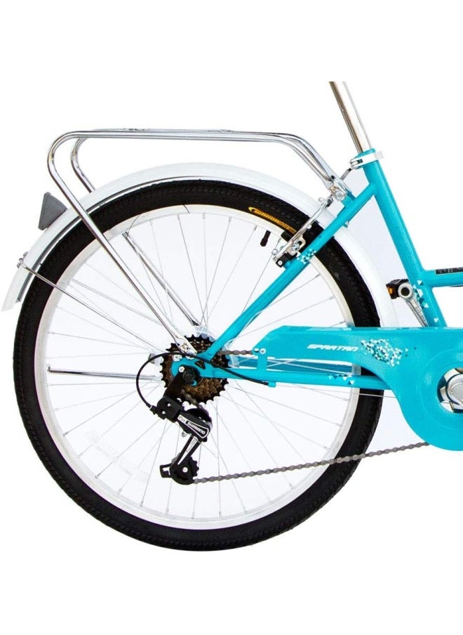 Spartan 24 City Bike -Bicycle Teal, Sp-3024  - Image 3