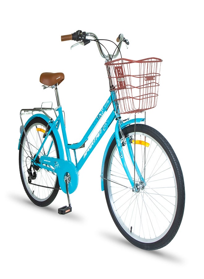 Spartan 24 City Bike -Bicycle Teal, Sp-3024  - Image 2
