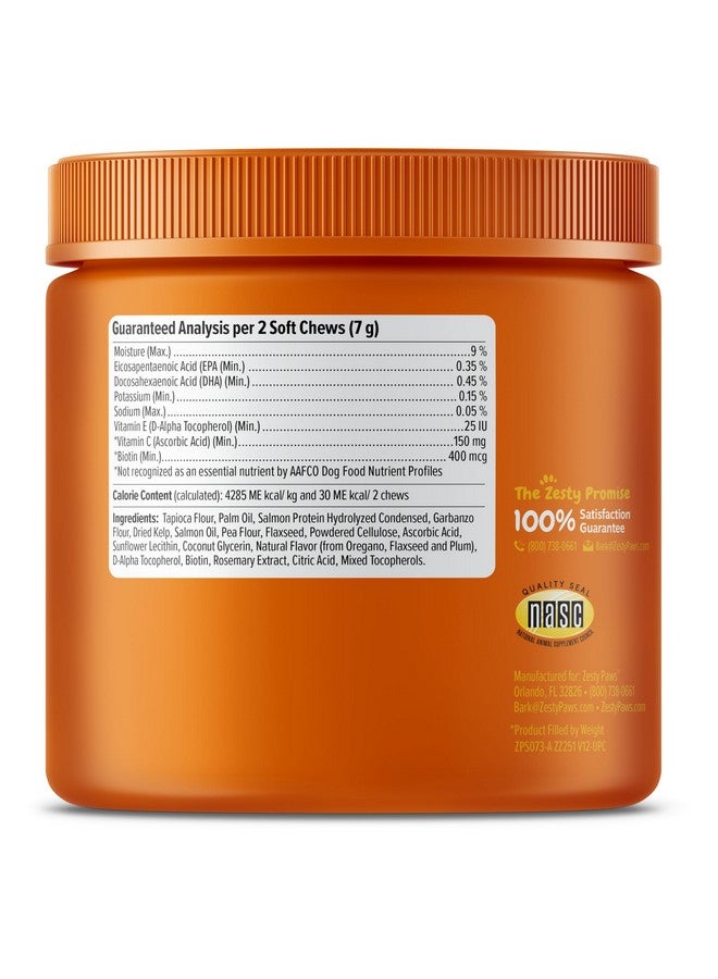 Zesty Paws Salmon Fish Oil Omega 3 For Dogs  With Wild Alaskan Salmon Oil  Anti Itch Skin & Coat + Allergy Support  Hip & Joint + Arthritis Dog Supplement + Epa & Dha  90 Chew Treats  Salmon Flavor - Image 5