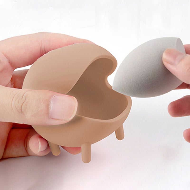 💄 منظم اسفنجات التجميل بتصميم ثقوب للحفاظ على نظافتها للاستخدام اليومي - Image 5
