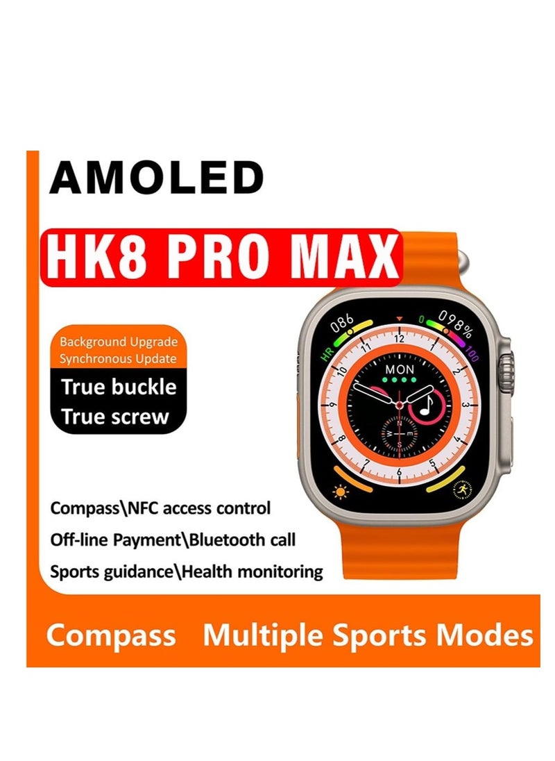 ELTRAZONE - HK 8Pro Max Open AI and Chat GPT Support Multifunctional Smart watch ultra 49mm with Wireless Charger For Mens and Women's - Image 1