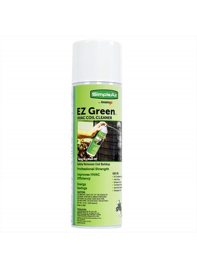 EZGA EZ Green HVAC Coil Cleaning Spray, 19 oz, 19 Fl Oz (Pack of 1), Clear