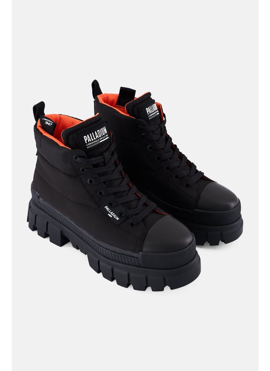 PALLADIUM Women Medium Revolt Overcush Lace Up Boots, Black  - Image 1