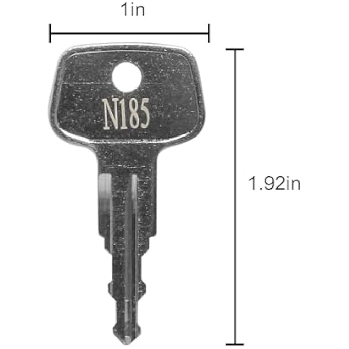 rayihni Car Rack Replacement Key N185 (2 Pcs) Fits for Thule Compatible Roof Racks, Cargo Box, Carriers, Crossbars Code N185 - Image 3