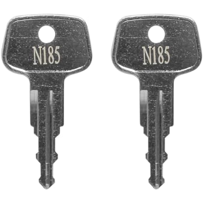 rayihni Car Rack Replacement Key N185 (2 Pcs) Fits for Thule Compatible Roof Racks, Cargo Box, Carriers, Crossbars Code N185 - Image 2