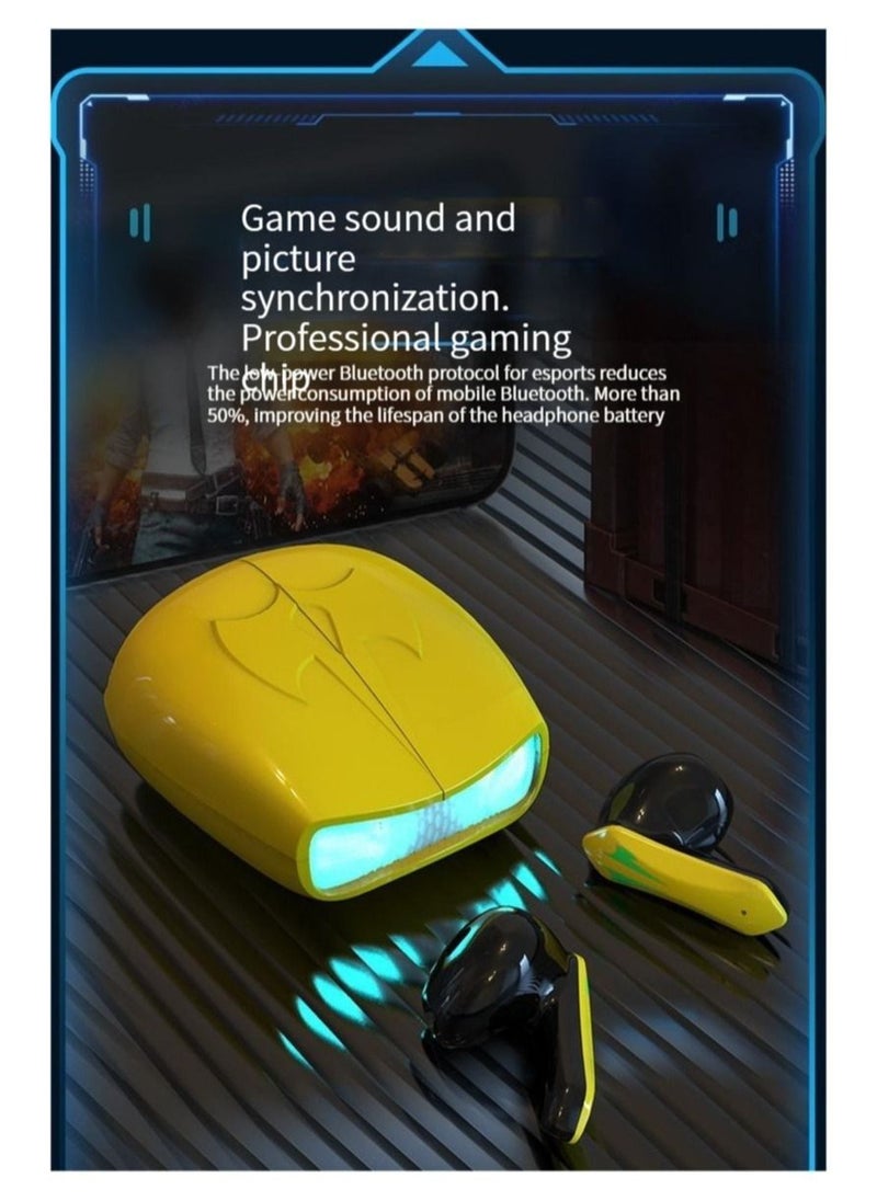 SAB Wireless Bluetooth gaming earphones - Cool RGB lighting/scissor door design  - Image 5