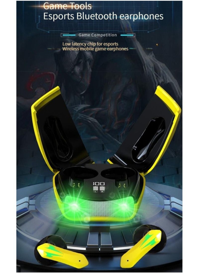 SAB Wireless Bluetooth gaming earphones - Cool RGB lighting/scissor door design  - Image 2
