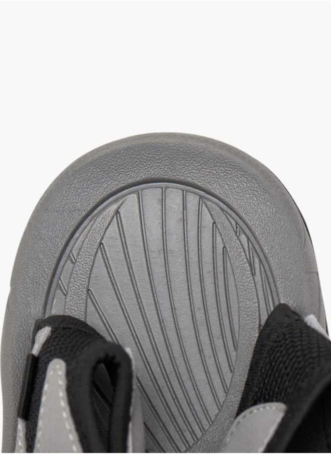Kappa Boys' Textured Floaters with Hook and Loop Closure