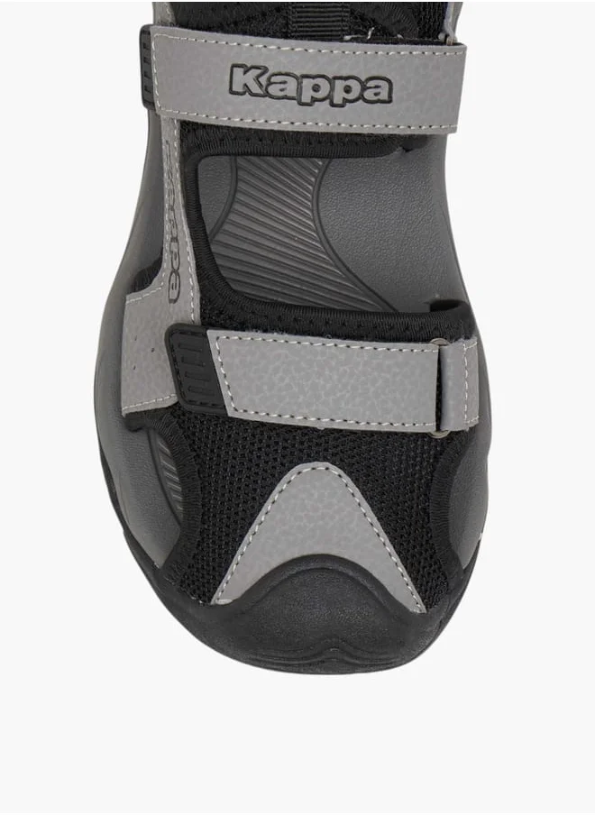 Kappa Boys' Textured Floaters with Hook and Loop Closure
