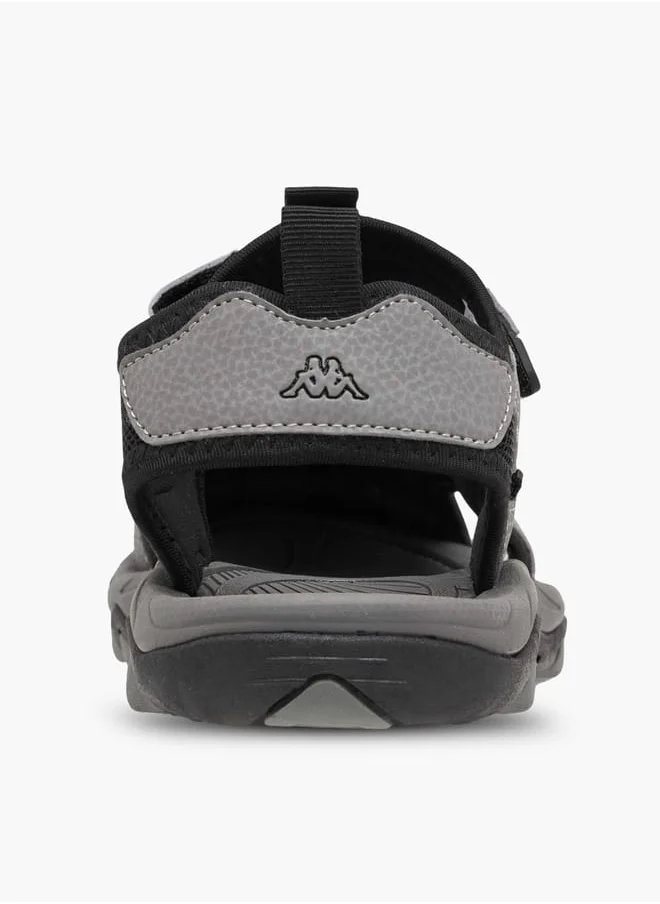 Kappa Boys' Textured Floaters with Hook and Loop Closure