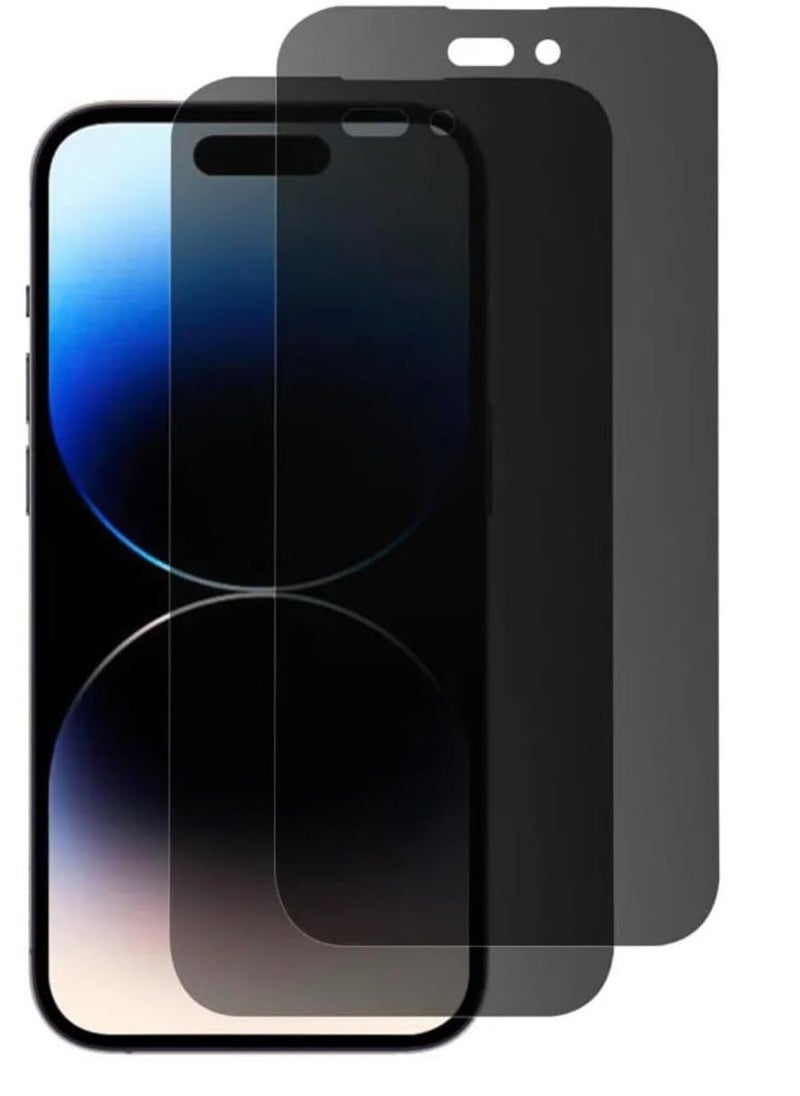 Raxoom Ultra Thin Screen Protector glass for iPhone 15 Pro Max Anti Scratch - Easy install - Privacy - Full Cover (6.7) Inch (15 Pro Max 6.7) - Image 1