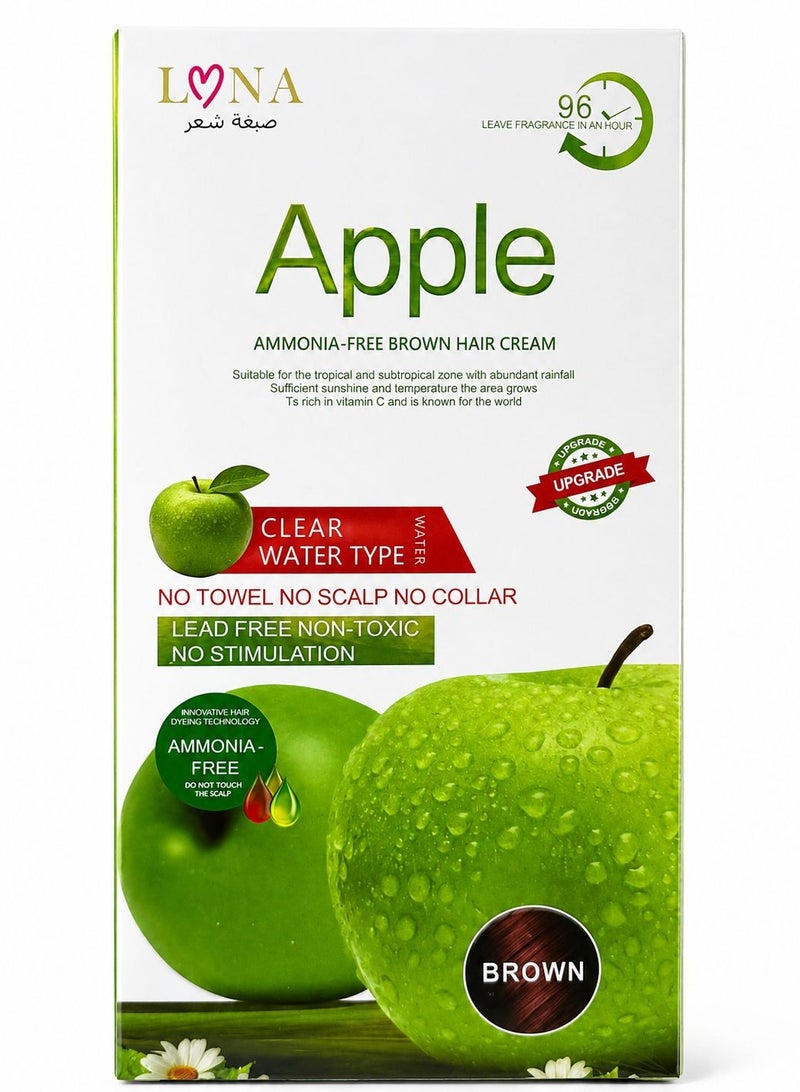 Apple Ammonia-Free Brown Hair Cream 500+500 ml - 96 Brown