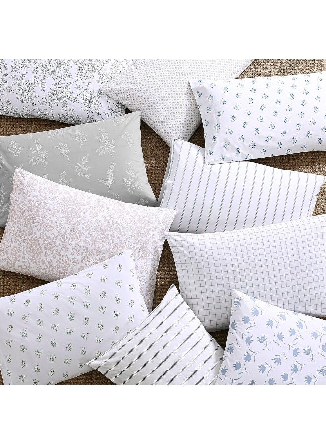 Stone Cottage  Queen Sheets Cotton Percale Bedding Set Crisp  Cool Ideal Bedding Set Blue Sketchy Ditsy Queen - Image 2