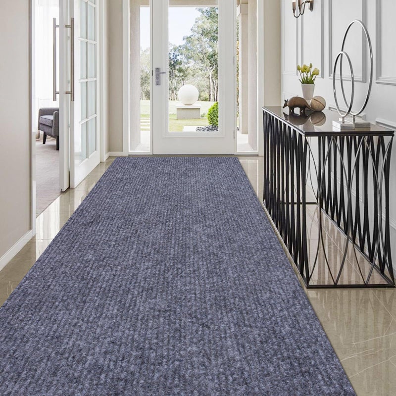 - LEEQHRRY - Runner Rugs 3 x 10 ft for Hallway with Rubber Backing, Non Slip Indoor Rug, Outdoor Runner Rug Waterproof, Custom Size Area Rugs for Entryway, Balcony, Patio, Kitchen, Garage, Stair, and Laundry - Image 1