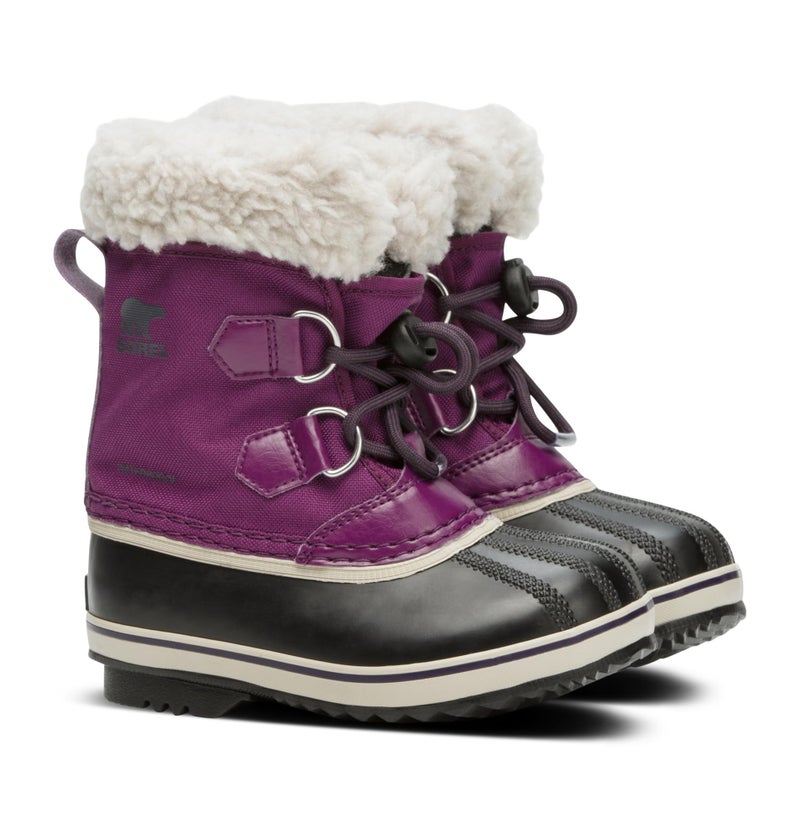 SOREL Children's Yoot Pac Nylon Waterproof Boot - Wild Iris, Dark Plum - 4 - Image 2