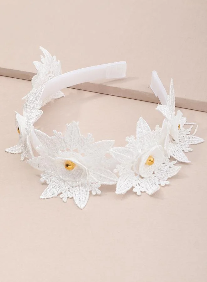 Take Two  Solid Flower Headband for Women | Best Price UAE