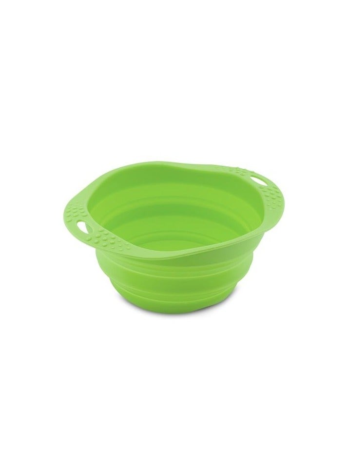 Beco Pets Collapsible Travel Dog Bowl  - Green Medium