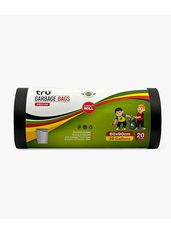 Tru Garbage Bags Compact Roll Black 60x90cm - Pack of 3  - Image 3