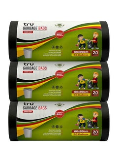 tru Garbage Bags Compact Roll Black 60x90cm - Pack of 3 - pzsku/Z9DEB4642A92F21CC470CZ/45/_/1737718364/d509cb26-c070-4192-b224-c9685de3ec43