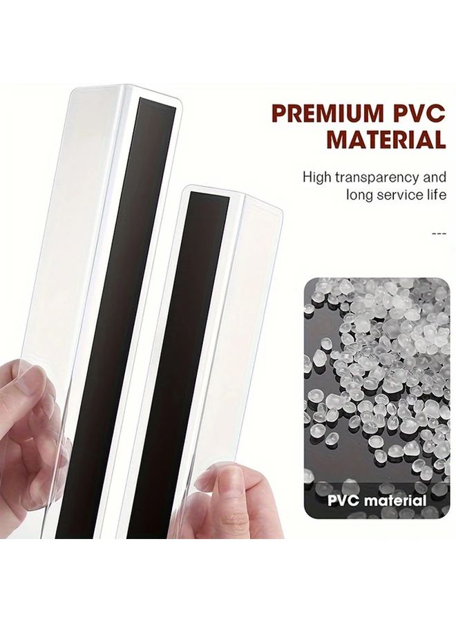 6Pcs 40Cm Clear Magnetic Shelf Dividers Heavy Duty Organizer For Kitchen Closet - Image 4