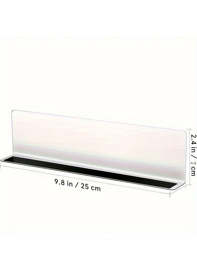 6Pcs 40Cm Clear Magnetic Shelf Dividers Heavy Duty Organizer For Kitchen Closet - Image 1